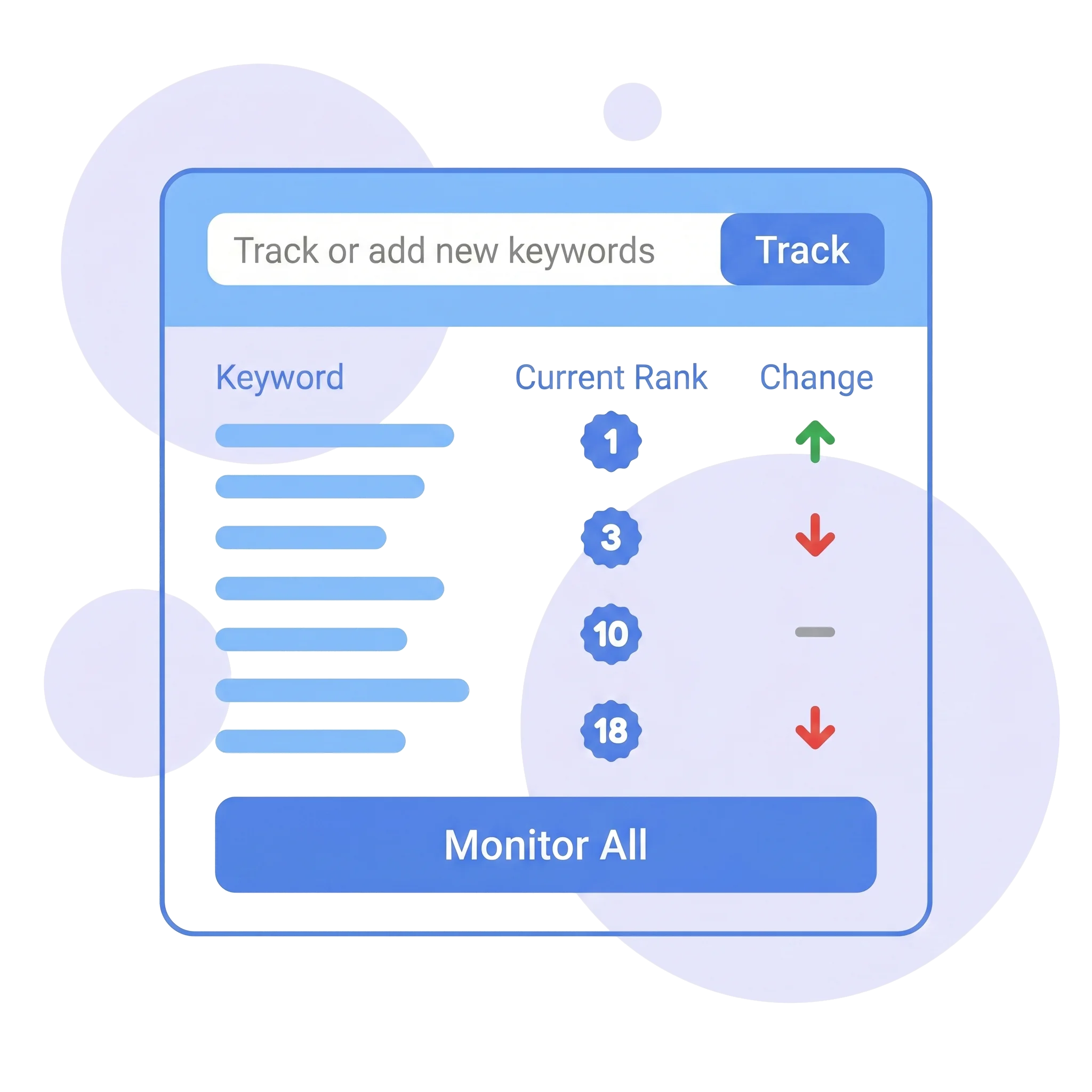Keyword Rank Tracker Icon